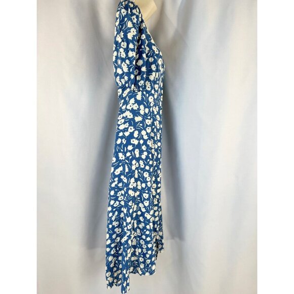 Reformation Beechwood Floral Midi Dress in Blue Tulip $248 - Picture 10 of 15